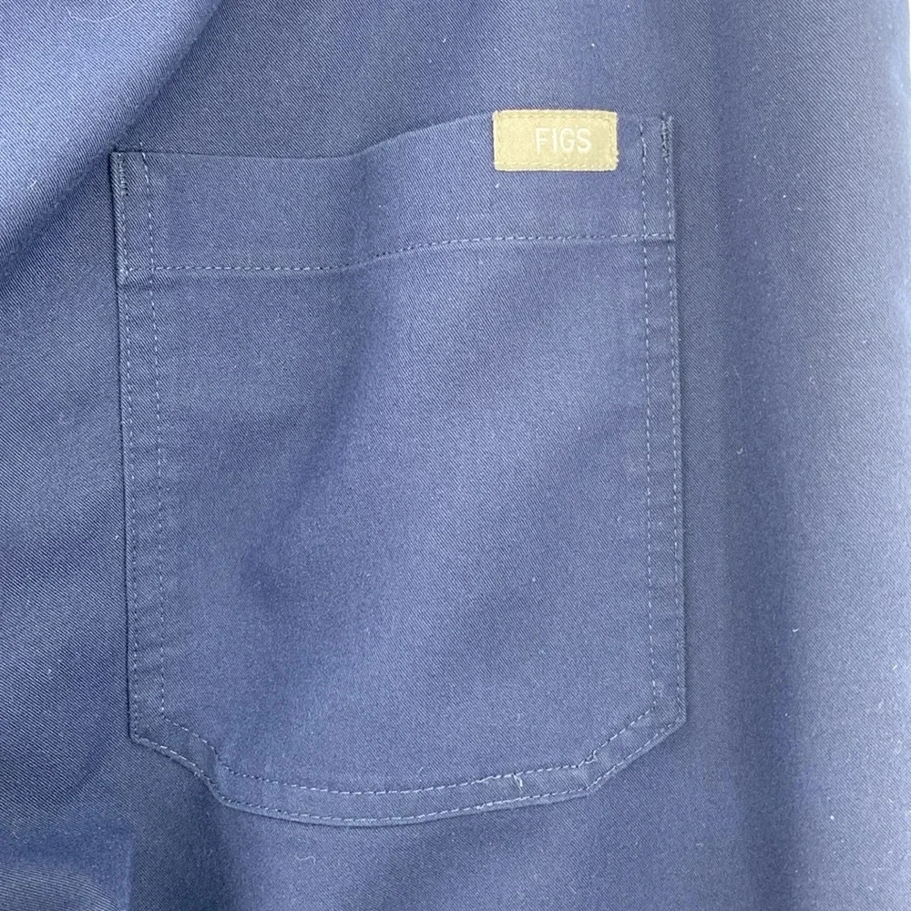 FIGS Technical Collection Cargo Scrub Pants Mens Size Medium Blue Nursing‎